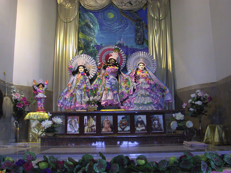 New Deities's clothes, made specially for Gaurapurnima festival by Urmila dd with help of Amrita Mayi dd, Nandeshvari dd and Shyama Mohini dd