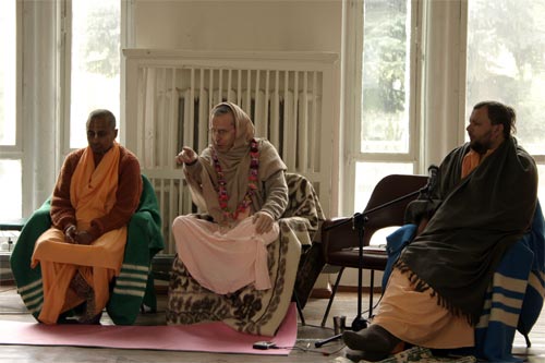 After finishing exhibition, Vaisnava festival started with Sripad Goswami Maharaj, Sripad Bhagavat Maharaj and Sripad Avadhut Maharaj.